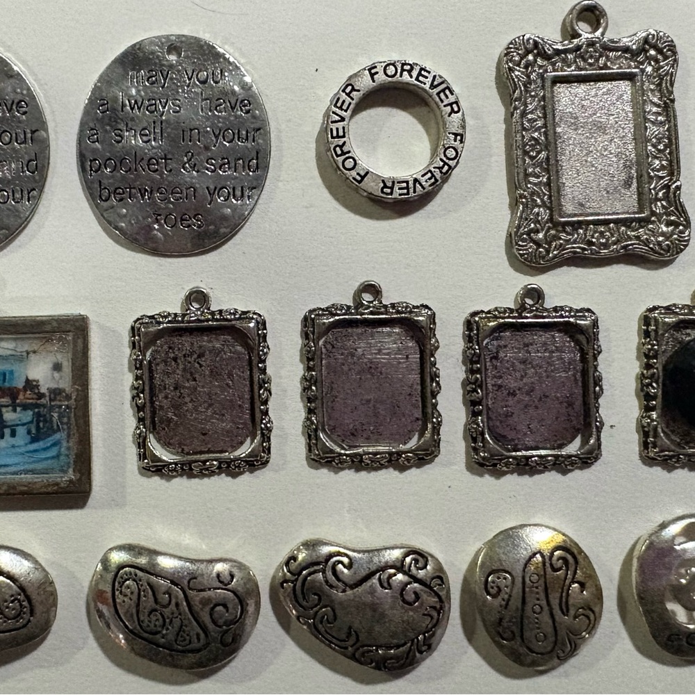 Silver Tone Charm lot
